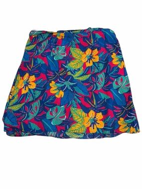 Vintage 90’s Tropical Hawaiian Wrap Skirt Women’s Large Resortwear Summer Floral